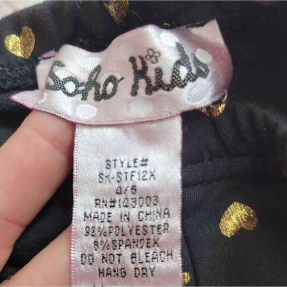 Soho Kids heart leggings XS4/5 - Picture 5 of 5